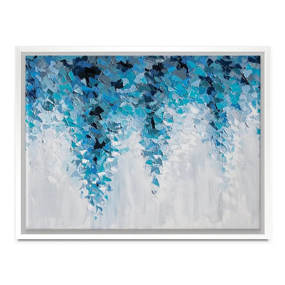 Tumbling Blue Abstract Canvas Print Tumbling Blue Abstract Canvas Print wall art product Olga Tkachyk