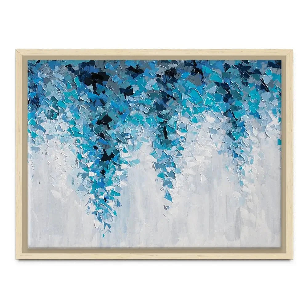 Tumbling Blue Abstract Canvas Print Tumbling Blue Abstract Canvas Print wall art product Olga Tkachyk