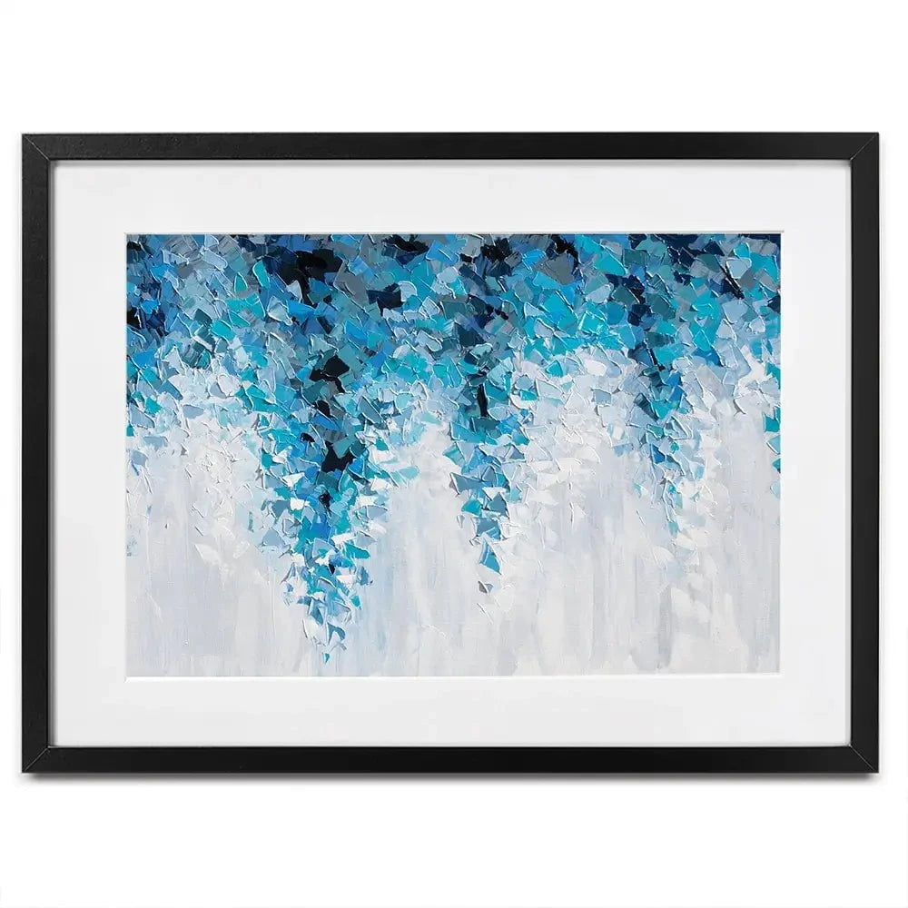 Tumbling Blue Abstract Framed Art Print Tumbling Blue Abstract Framed Art Print wall art product Olga Tkachyk