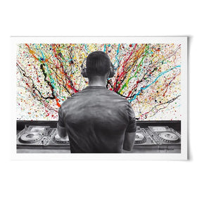 Turn It Up DJ Art Print Turn It Up DJ Art Print wall art product Ashvin Harrison