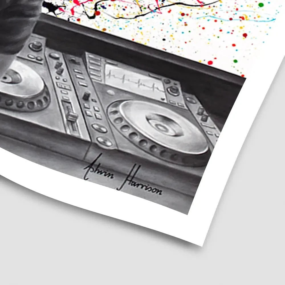 Turn It Up DJ Art Print Turn It Up DJ Art Print wall art product Ashvin Harrison