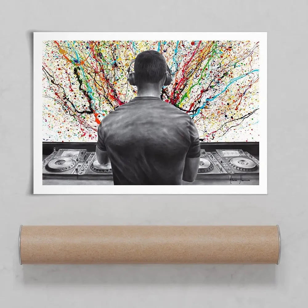 Turn It Up DJ Art Print Turn It Up DJ Art Print wall art product Ashvin Harrison