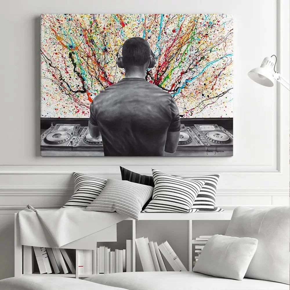 Turn It Up DJ Canvas Print Turn It Up DJ Canvas Print wall art product Ashvin Harrison