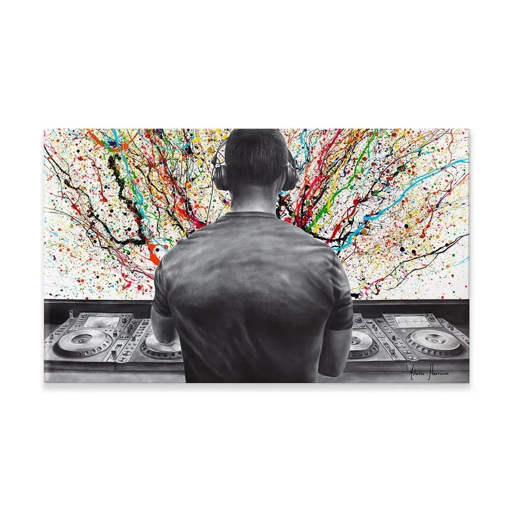 Turn It Up DJ Canvas Print Turn It Up DJ Canvas Print wall art product Ashvin Harrison