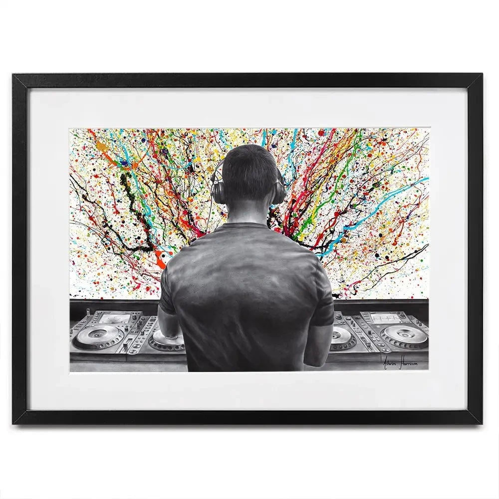 Turn it up DJ Framed Art Print Turn it up DJ Framed Art Print wall art product Ashvin Harrison
