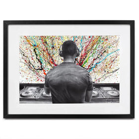 Turn it up DJ Framed Art Print Turn it up DJ Framed Art Print wall art product Ashvin Harrison
