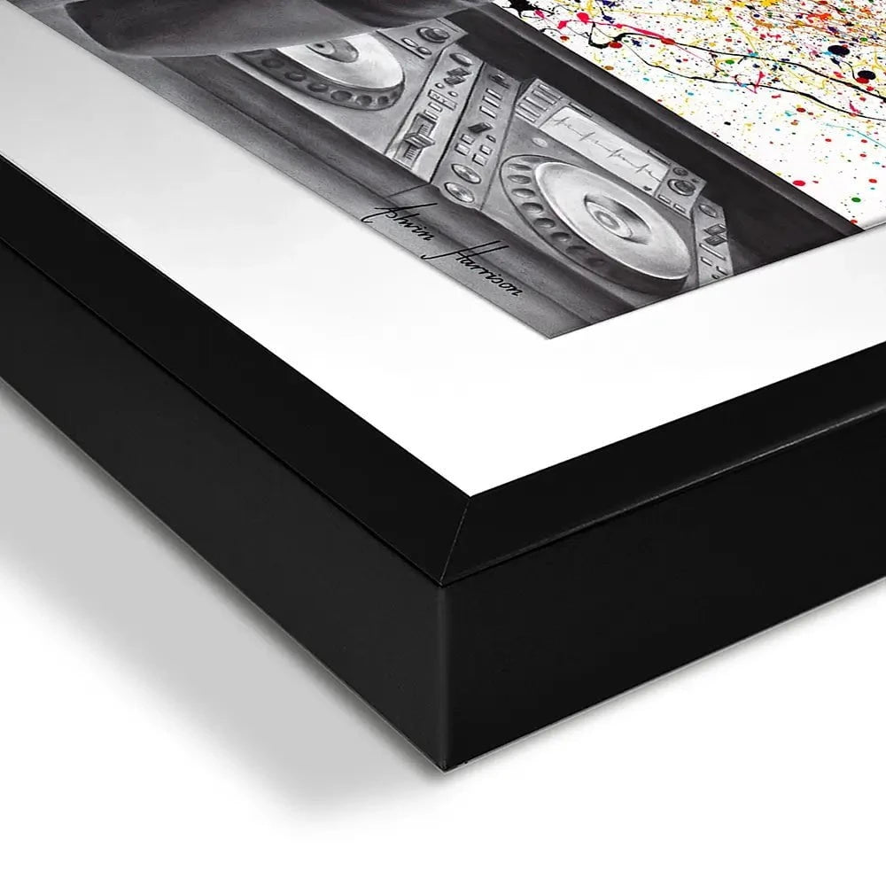 Turn it up DJ Framed Art Print Turn it up DJ Framed Art Print wall art product Ashvin Harrison