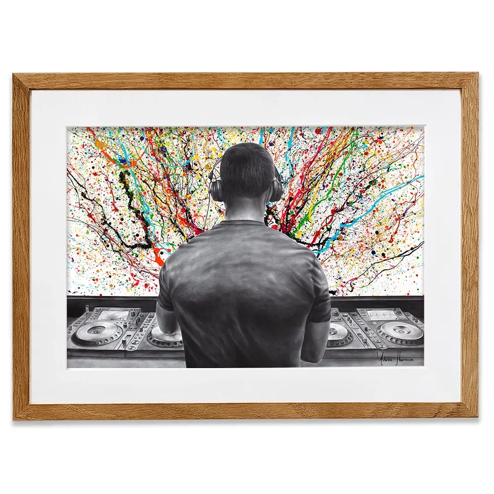 Turn it up DJ Framed Art Print Turn it up DJ Framed Art Print wall art product Ashvin Harrison