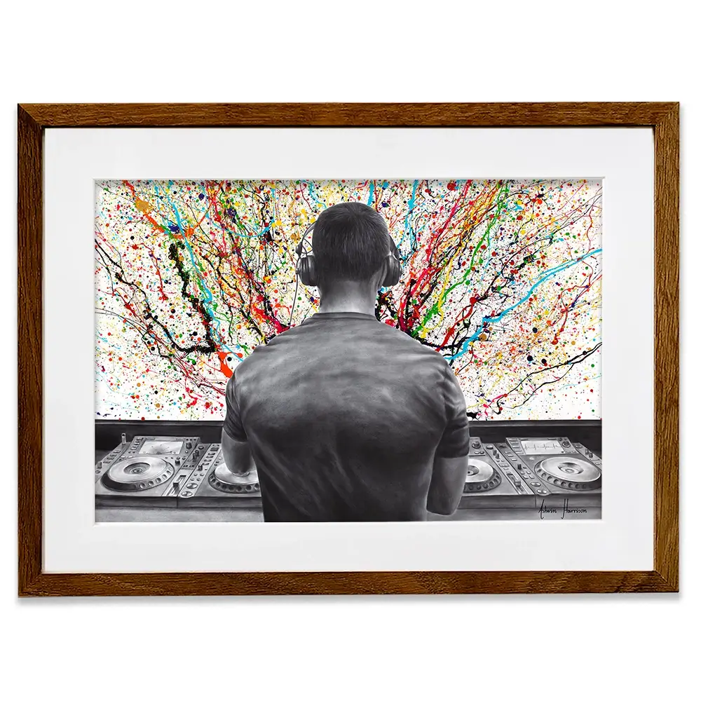 Turn it up DJ Framed Art Print Turn it up DJ Framed Art Print wall art product Ashvin Harrison