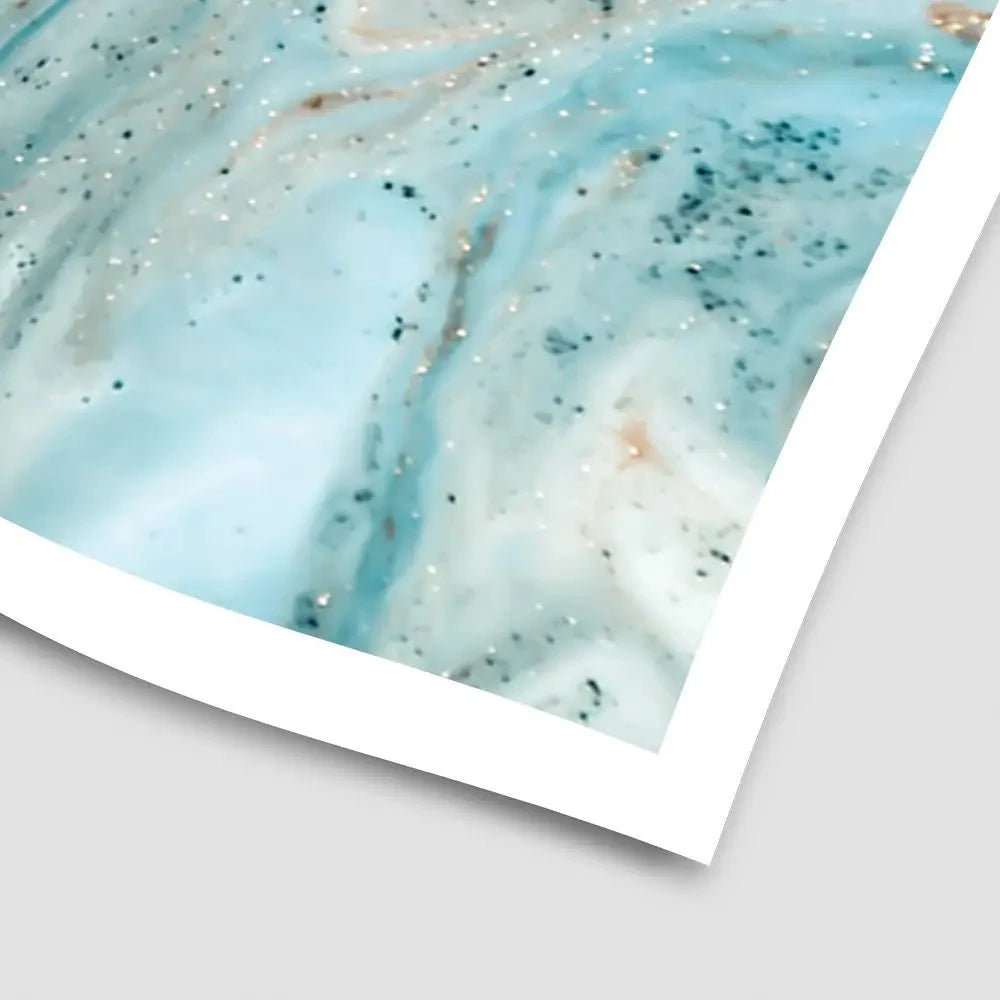 Turquoise Marble Art Print Turquoise Marble Art Print wall art product CARACOLLA / Shutterstock