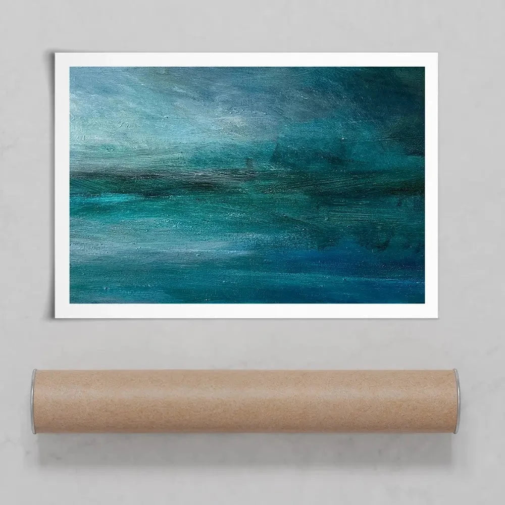 Turquoise Sea And Sky Art Print Turquoise Sea And Sky Art Print wall art product Craig Askew