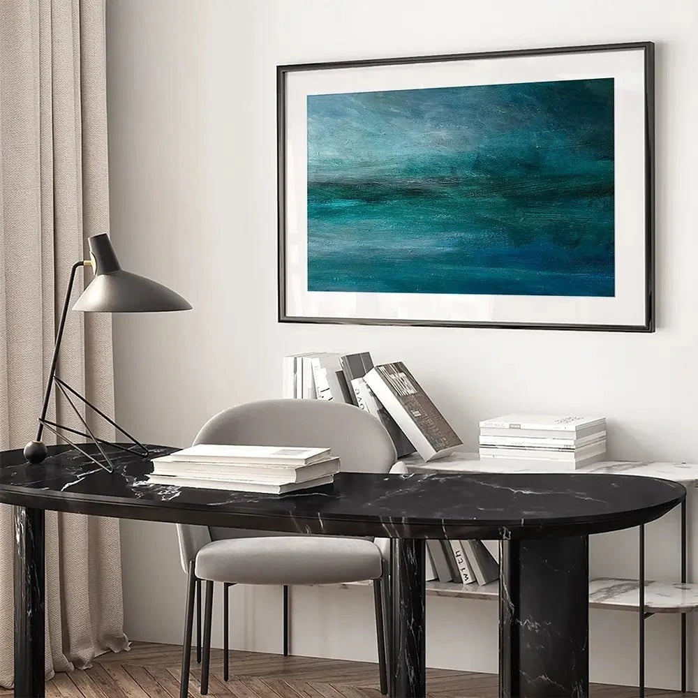 Turquoise Sea And Sky Framed Art Print Turquoise Sea And Sky Framed Art Print wall art product Craig Askew