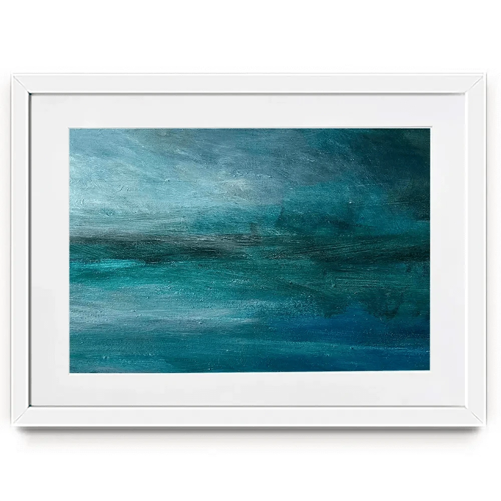 Turquoise Sea And Sky Framed Art Print Turquoise Sea And Sky Framed Art Print wall art product Craig Askew