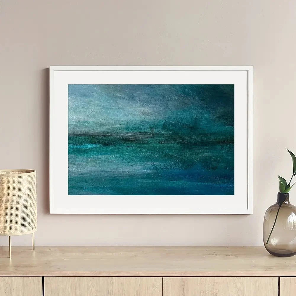 Turquoise Sea And Sky Framed Art Print Turquoise Sea And Sky Framed Art Print wall art product Craig Askew