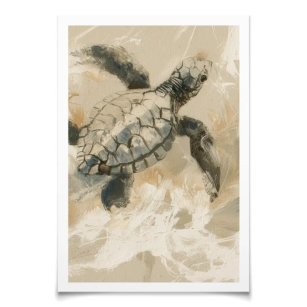 Turtle Life Art Print Turtle Life Art Print wall art product Chromatic Storm Studio