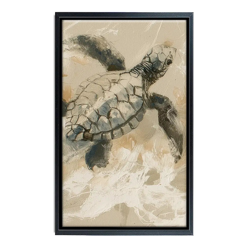 Turtle Life Canvas Print Turtle Life Canvas Print wall art product Chromatic Storm Studio