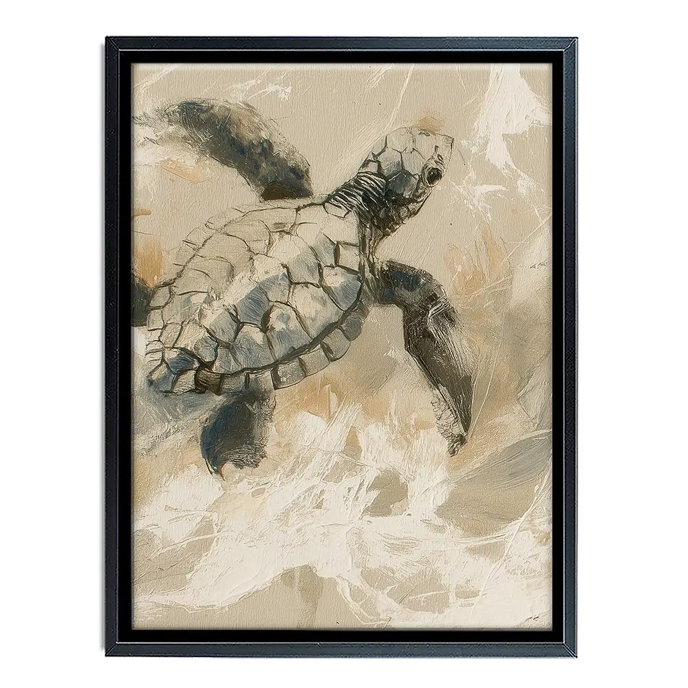 Turtle Life Canvas Print Turtle Life Canvas Print wall art product Chromatic Storm Studio
