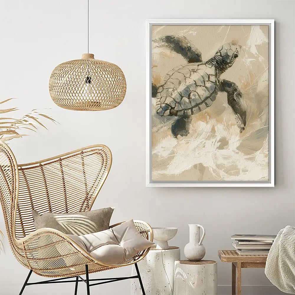 Turtle Life Canvas Print Turtle Life Canvas Print wall art product Chromatic Storm Studio