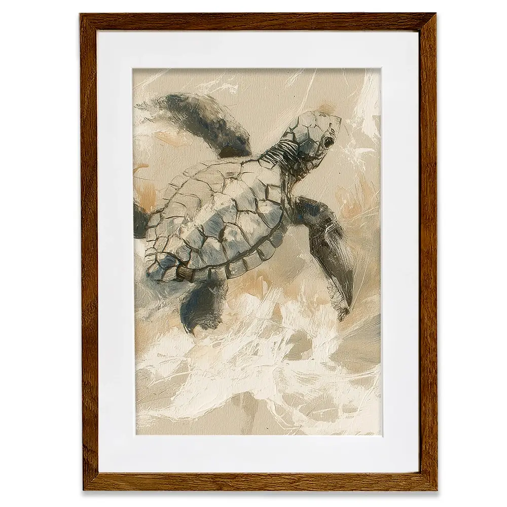 Turtle Life Framed Art Print Turtle Life Framed Art Print wall art product Chromatic Storm Studio