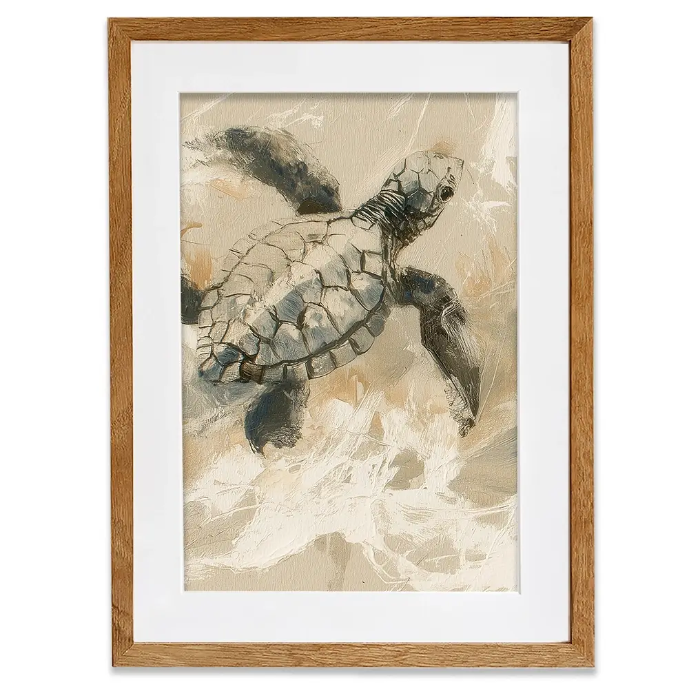 Turtle Life Framed Art Print Turtle Life Framed Art Print wall art product Chromatic Storm Studio