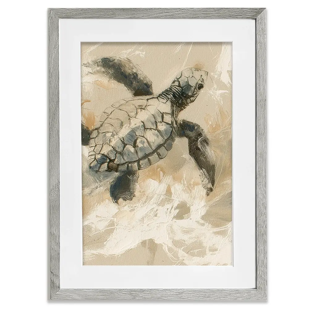 Turtle Life Framed Art Print Turtle Life Framed Art Print wall art product Chromatic Storm Studio