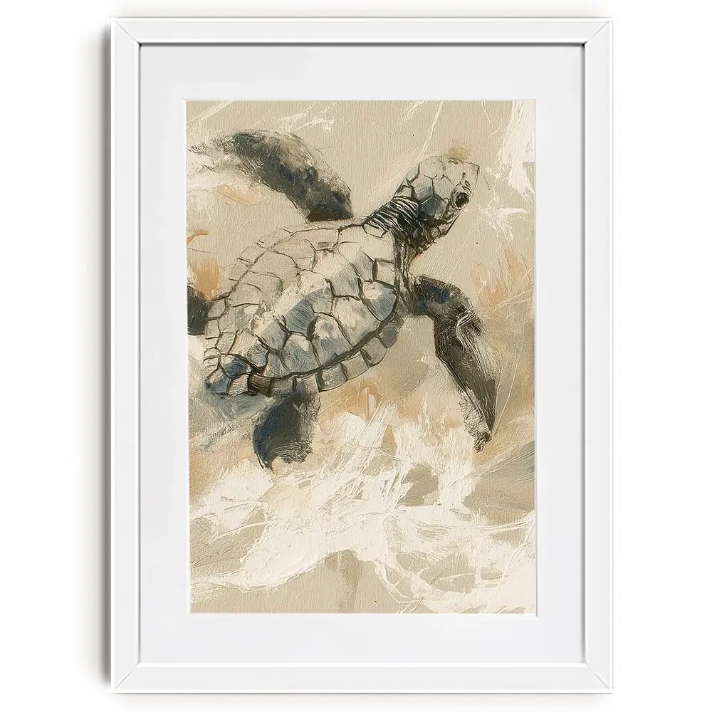 Turtle Life Framed Art Print Turtle Life Framed Art Print wall art product Chromatic Storm Studio