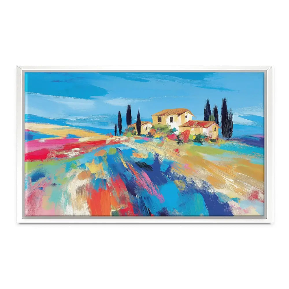 Tuscan Hilltop At Noon Canvas Print Tuscan Hilltop At Noon Canvas Print wall art product Chromatic Storm Studio