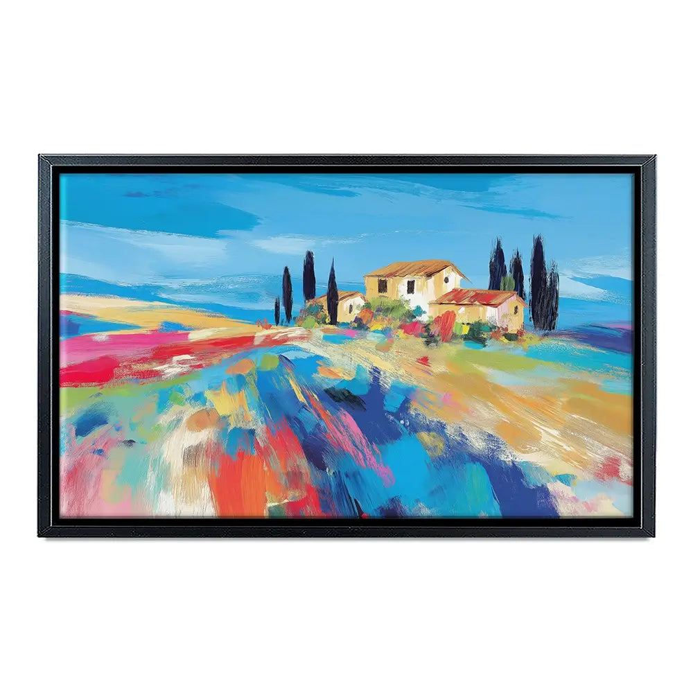 Tuscan Hilltop At Noon Canvas Print Tuscan Hilltop At Noon Canvas Print wall art product Chromatic Storm Studio