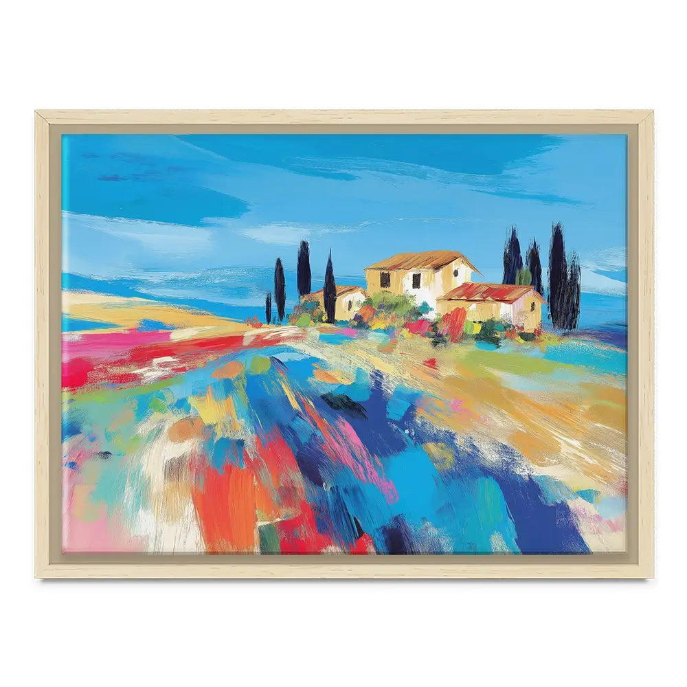 Tuscan Hilltop At Noon Canvas Print Tuscan Hilltop At Noon Canvas Print wall art product Chromatic Storm Studio