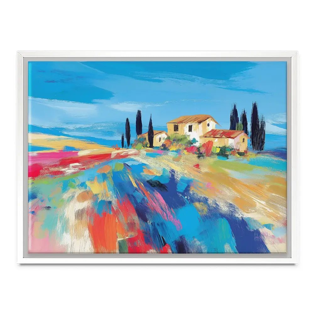 Tuscan Hilltop At Noon Canvas Print Tuscan Hilltop At Noon Canvas Print wall art product Chromatic Storm Studio