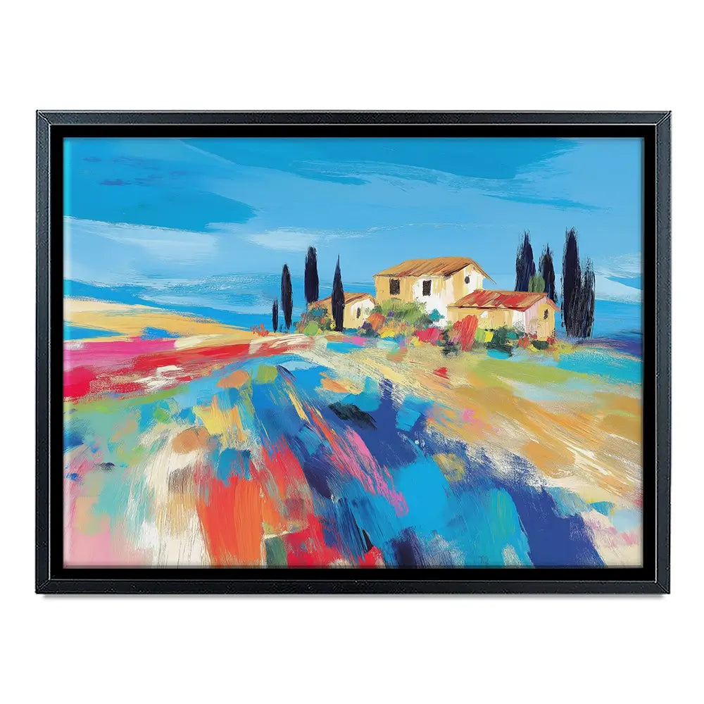 Tuscan Hilltop At Noon Canvas Print Tuscan Hilltop At Noon Canvas Print wall art product Chromatic Storm Studio