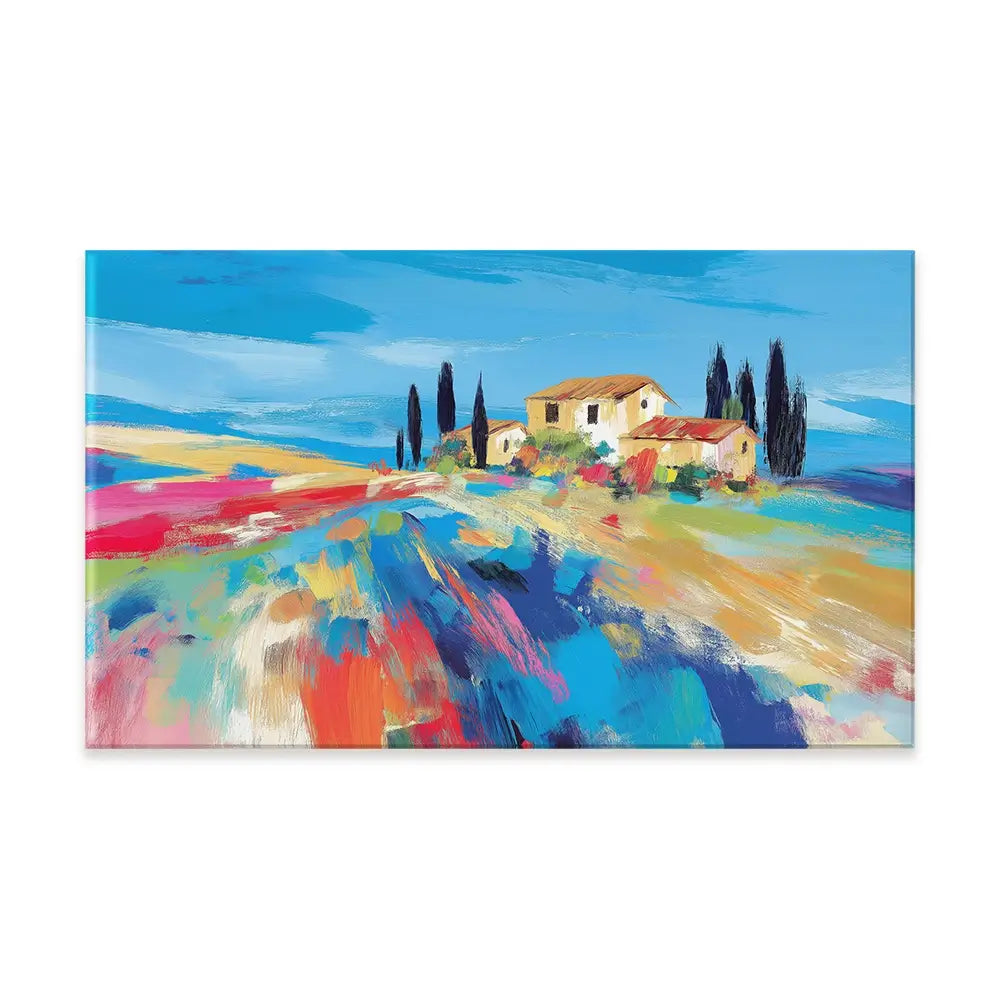 Tuscan Hilltop At Noon Canvas Print Tuscan Hilltop At Noon Canvas Print wall art product Chromatic Storm Studio