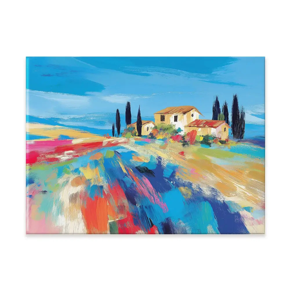 Tuscan Hilltop At Noon Canvas Print Tuscan Hilltop At Noon Canvas Print wall art product Chromatic Storm Studio