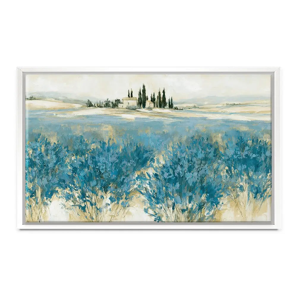 Tuscan Lavender Field Horizon Canvas Print Tuscan Lavender Field Horizon Canvas Print wall art product Chromatic Storm Studio