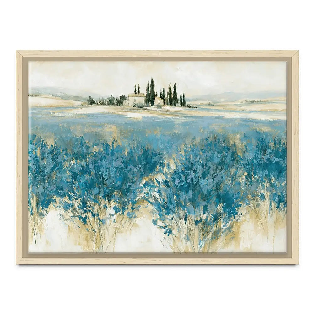 Tuscan Lavender Field Horizon Canvas Print Tuscan Lavender Field Horizon Canvas Print wall art product Chromatic Storm Studio