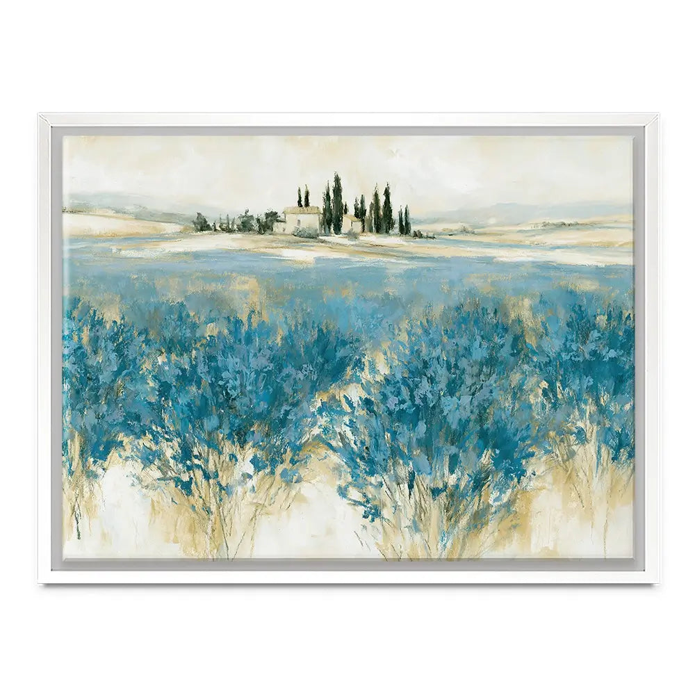 Tuscan Lavender Field Horizon Canvas Print Tuscan Lavender Field Horizon Canvas Print wall art product Chromatic Storm Studio