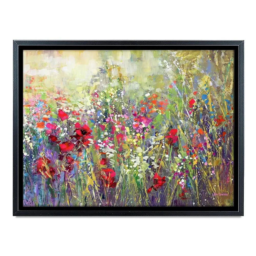 Tuscan Wildflower Field Canvas Print Tuscan Wildflower Field Canvas Print wall art product Leon Devenice
