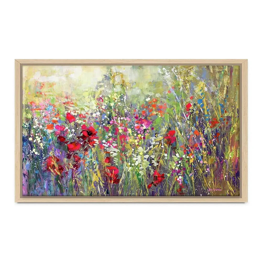 Tuscan Wildflower Field Canvas Print Tuscan Wildflower Field Canvas Print wall art product Leon Devenice