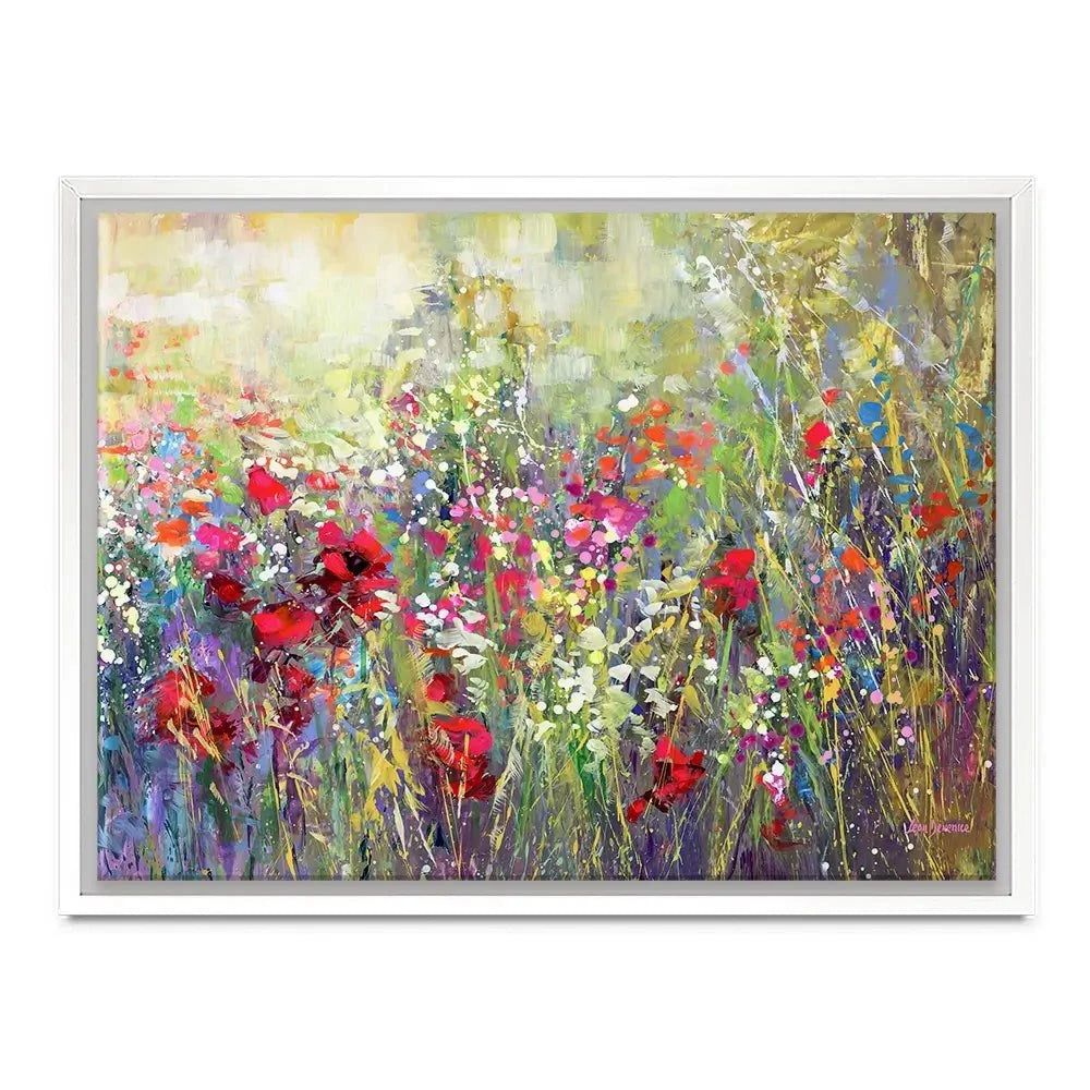 Tuscan Wildflower Field Canvas Print Tuscan Wildflower Field Canvas Print wall art product Leon Devenice