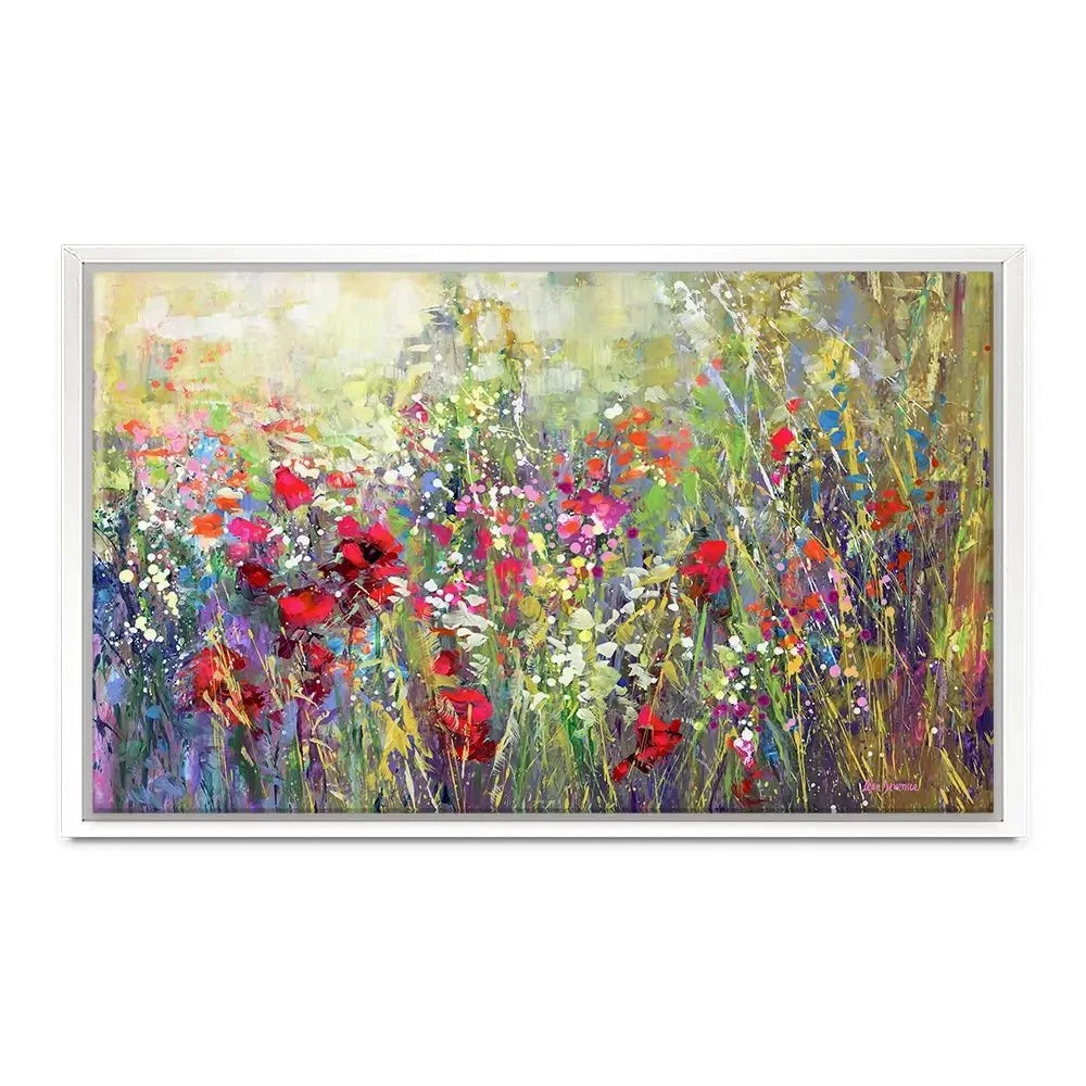 Tuscan Wildflower Field Canvas Print Tuscan Wildflower Field Canvas Print wall art product Leon Devenice