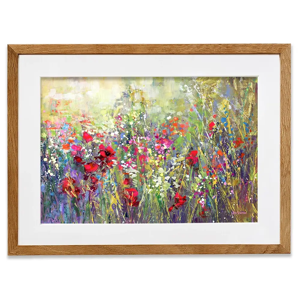Tuscan Wildflower Field Framed Art Print Tuscan Wildflower Field Framed Art Print wall art product Leon Devenice