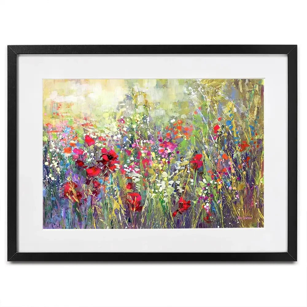 Tuscan Wildflower Field Framed Art Print Tuscan Wildflower Field Framed Art Print wall art product Leon Devenice