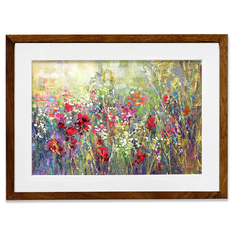 Tuscan Wildflower Field Framed Art Print Tuscan Wildflower Field Framed Art Print wall art product Leon Devenice