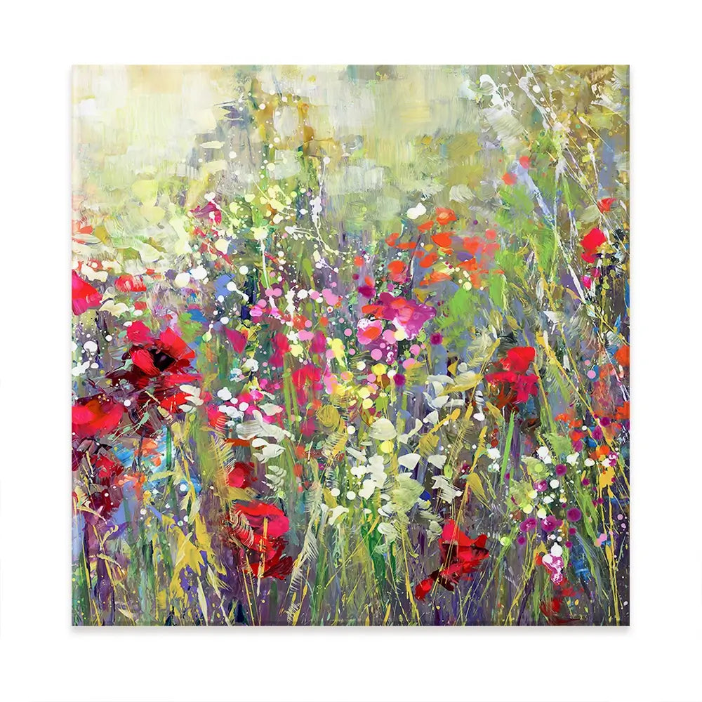 Tuscan Wildflower Field Oversized Canvas Print Tuscan Wildflower Field Oversized Canvas Print wall art product Art Print Shop