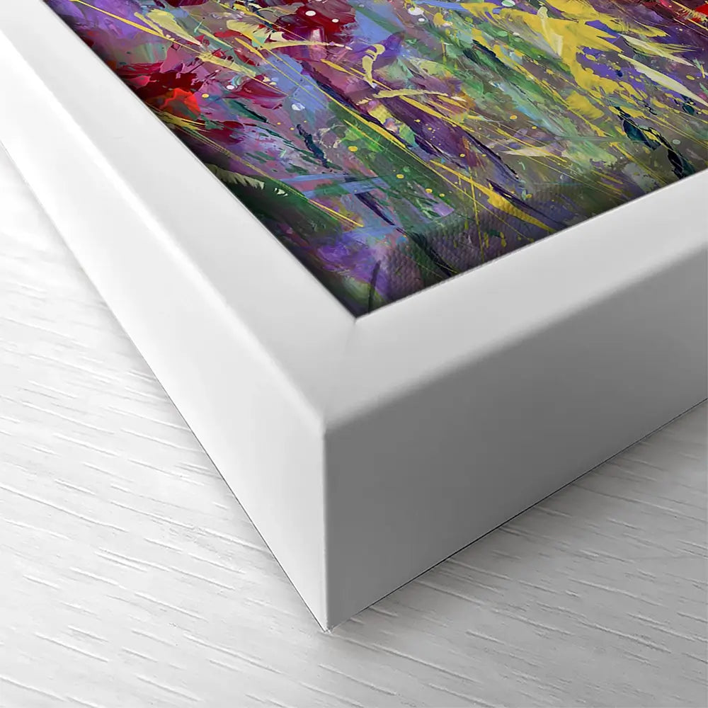 Tuscan Wildflower Field Square Canvas Print Tuscan Wildflower Field Square Canvas Print wall art product Leon Devenice