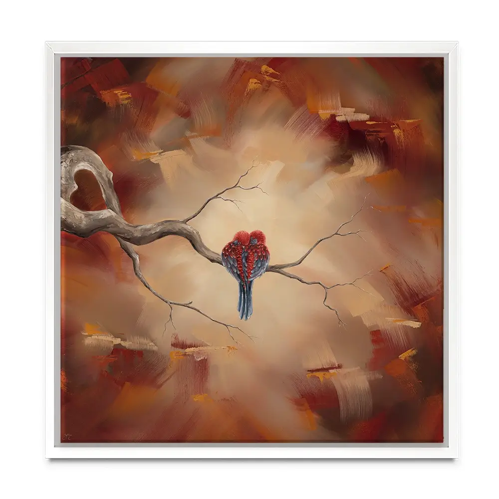 Twin Flame Square Canvas Print Twin Flame Square Canvas Print wall art product Isabella Karolewicz