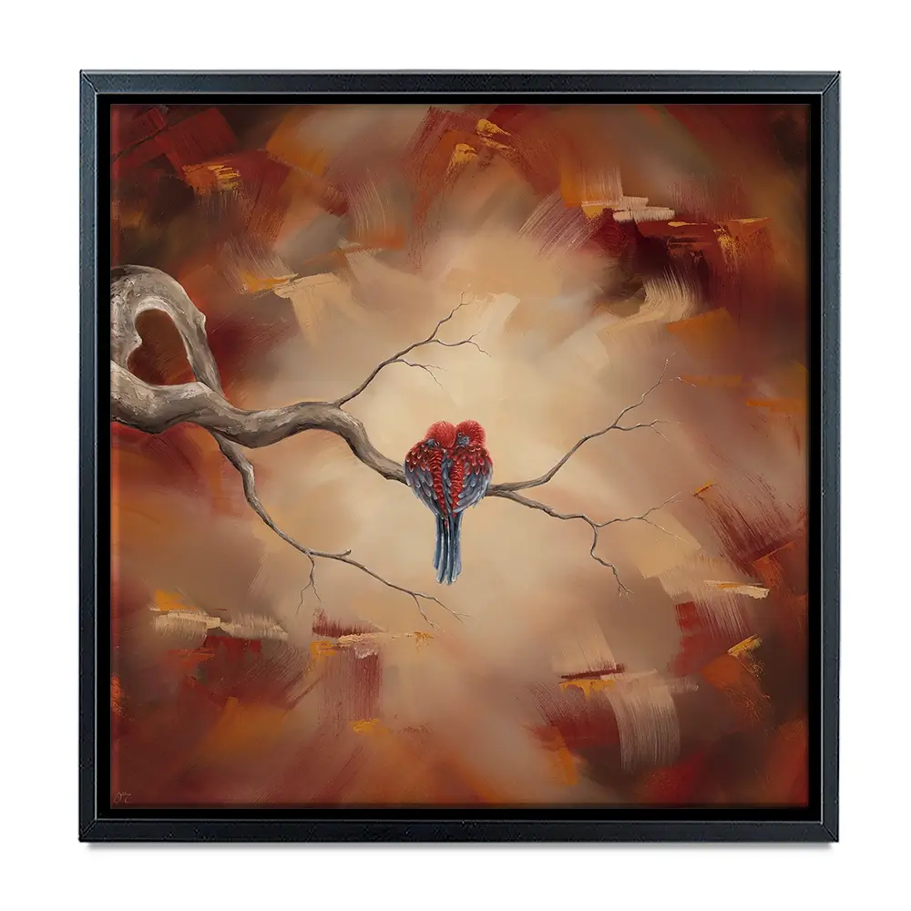 Twin Flame Square Canvas Print Twin Flame Square Canvas Print wall art product Isabella Karolewicz