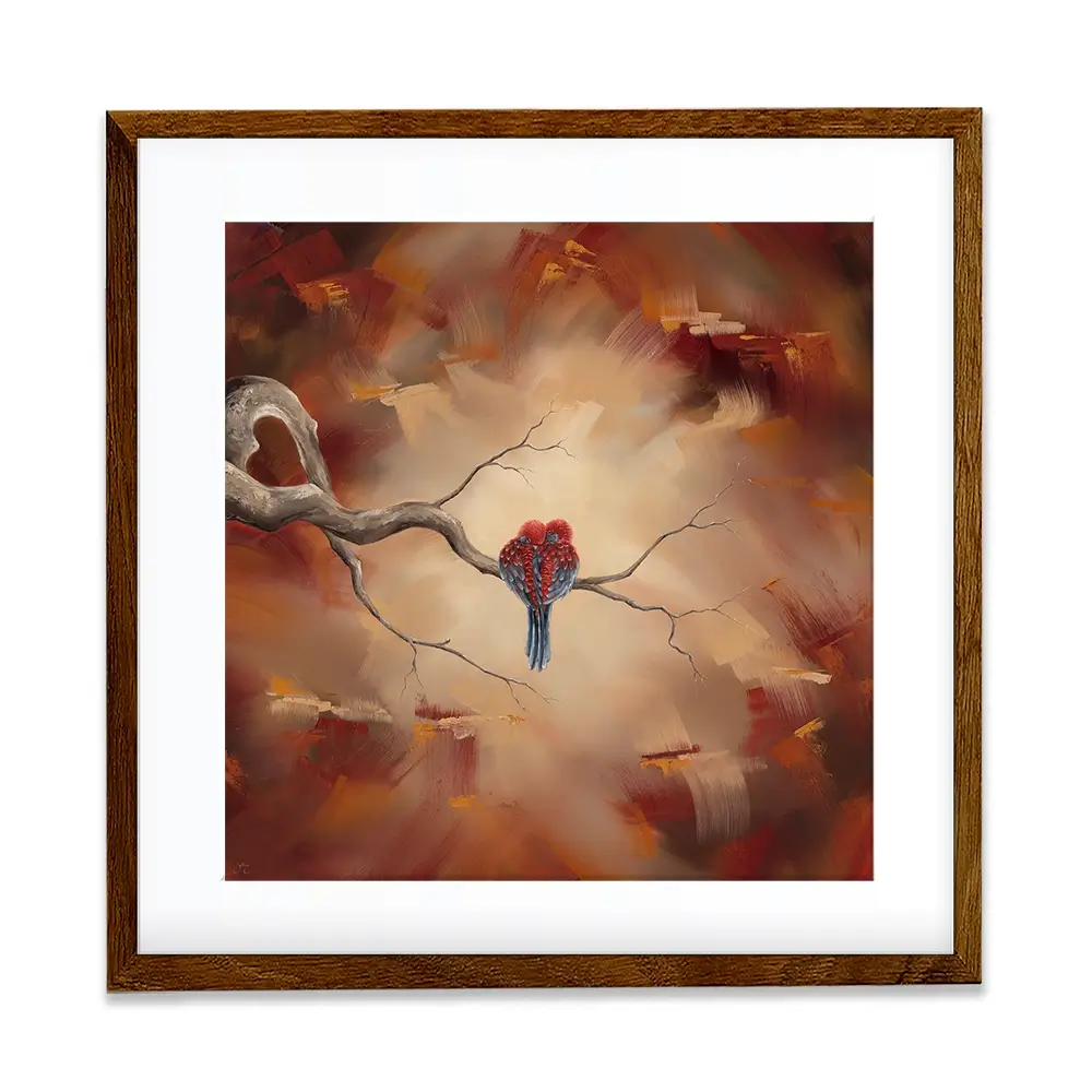 Twin Flame Square Framed Art Print Twin Flame Square Framed Art Print wall art product Isabella Karolewicz