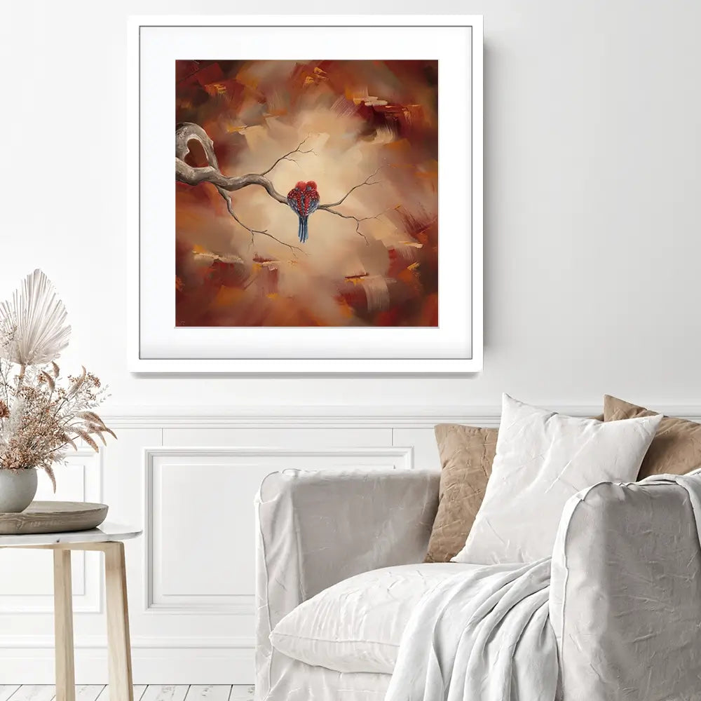 Twin Flame Square Framed Art Print Twin Flame Square Framed Art Print wall art product Isabella Karolewicz