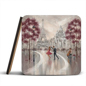 Twirl Paris Dance Coaster Set Twirl Paris Dance Coaster Set wall art product Isabella Karolewicz